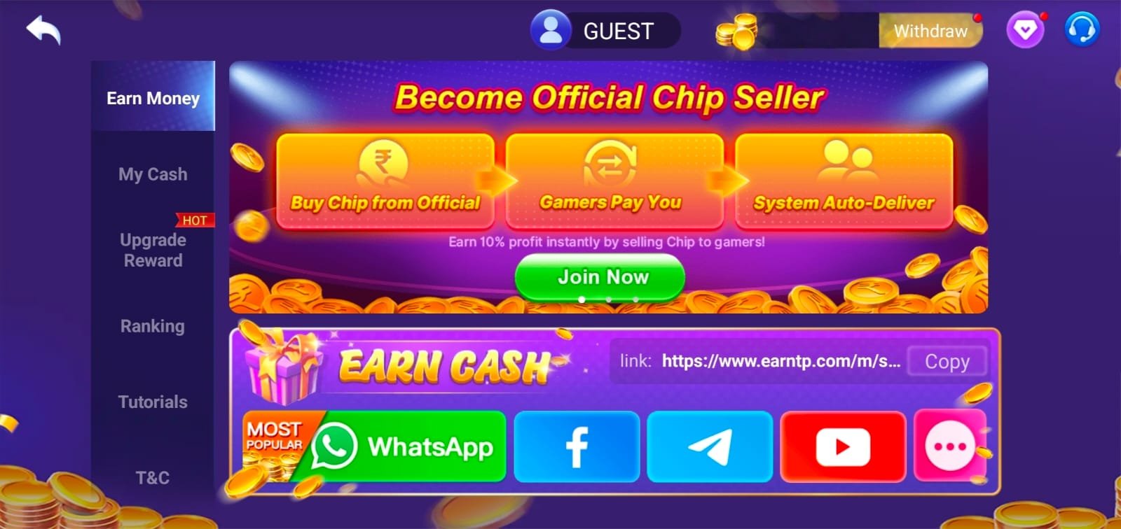 Teen Patti Master Refer & Earn Program 2